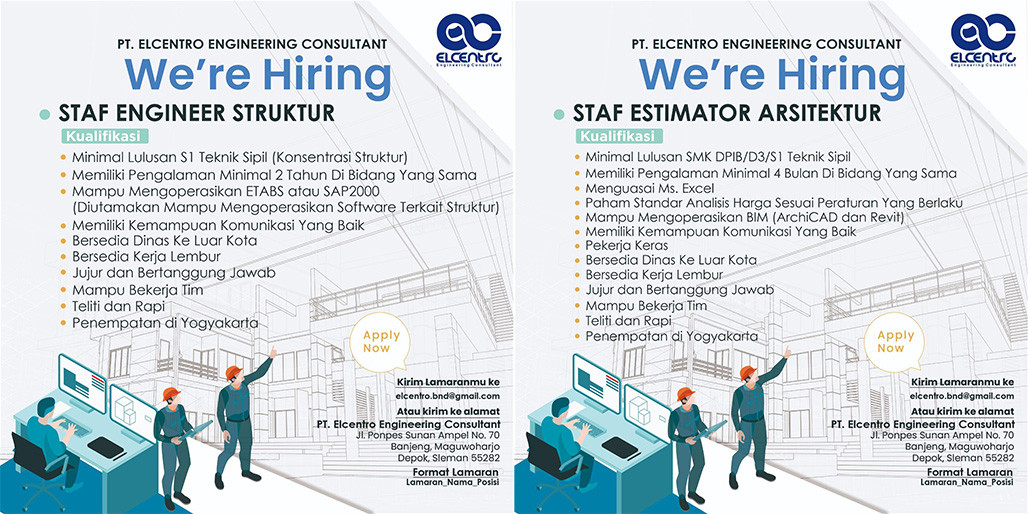 Lowongan PT. Elcentro Engineering Consultant